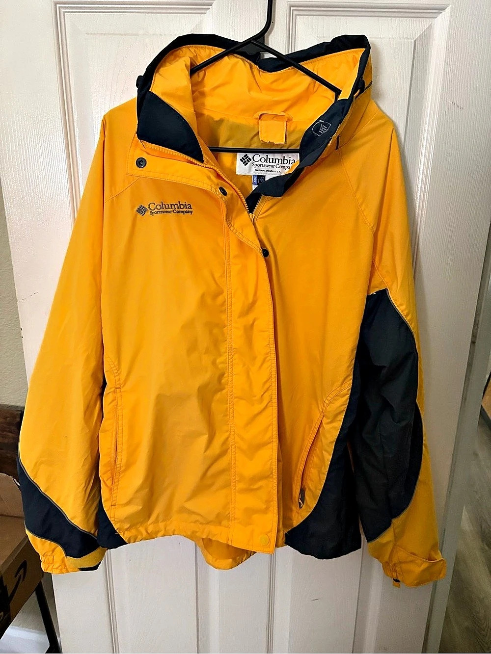Columbia Core Interchange Jacket Color Block Yellow & Black XL